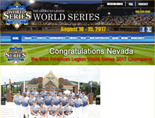 Tablet Screenshot of americanlegionworldseries.com